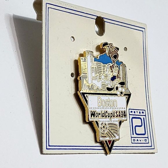 1994 World Cup FIFA Boston City Enamel Pin Mascot Soccer Original Peter Davis - Picture 4 of 7